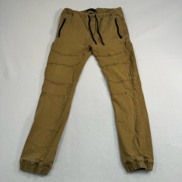 Free Planet Joggers Mens Size XL Tan Pull On Drawstring - Picture 2 of 15
